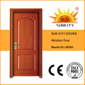 Front Safety Single Solid Oak Wooden Door for Home (SC-W093)